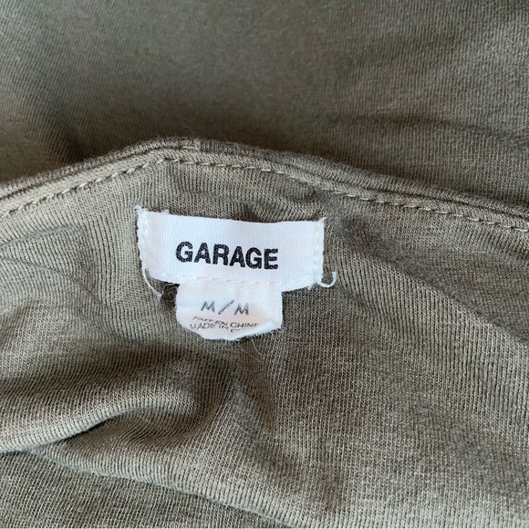 GARAGE Navy Green Tube Top - Picture 2 of 3